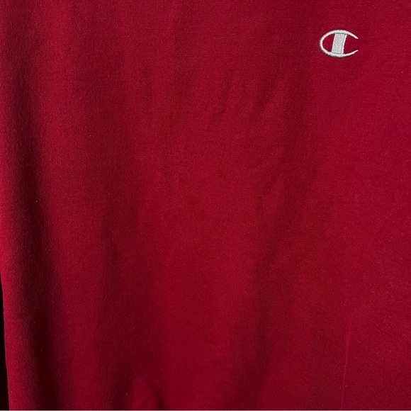 Champion Crewneck Sweatshirt Men’s 2XL Burgundy Dark Red Fleece Pullover **READ - Picture 5 of 5